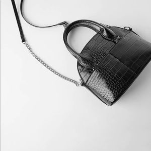 Zara mini bowling bag